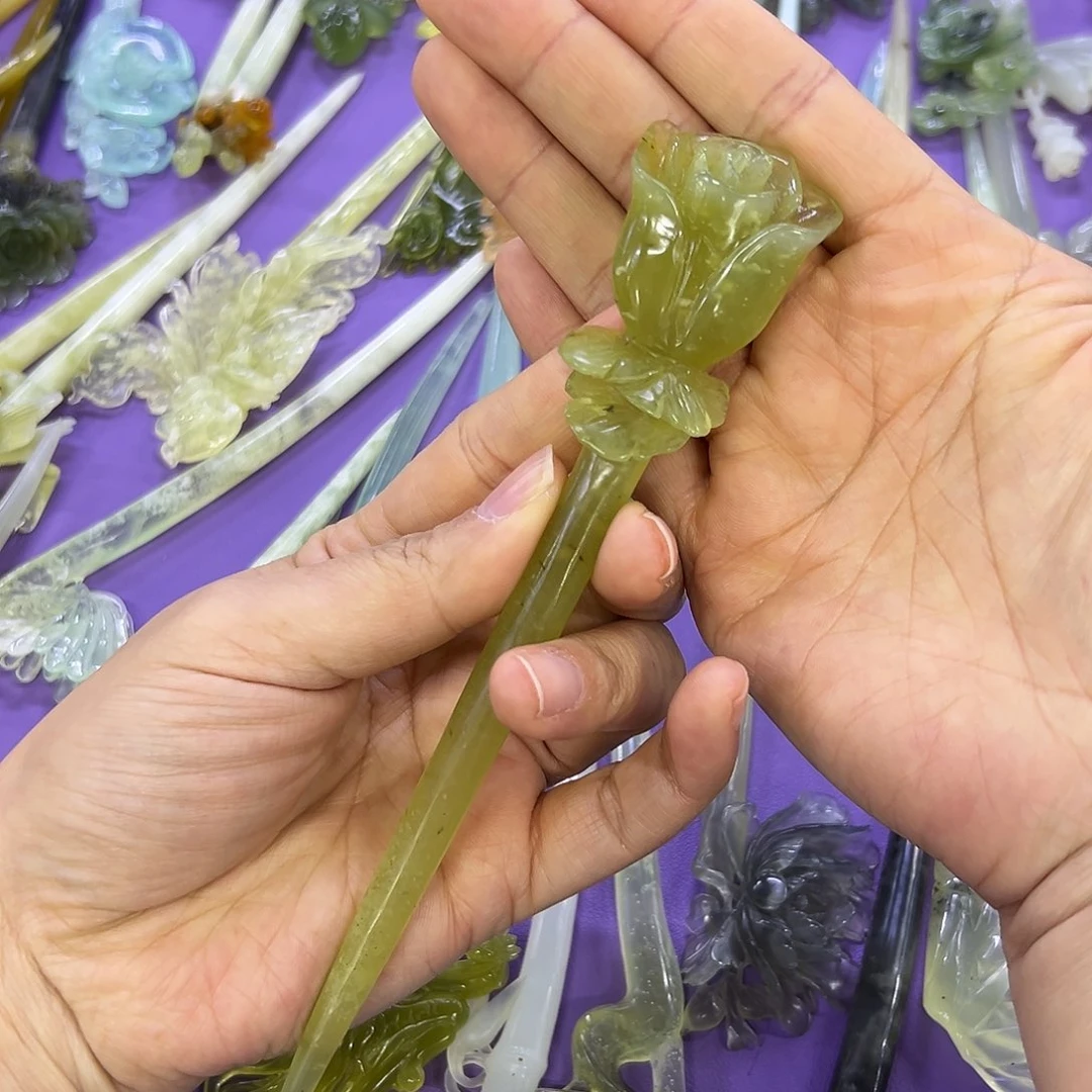 未镶嵌蛇纹石玉辽阳料子玫瑰