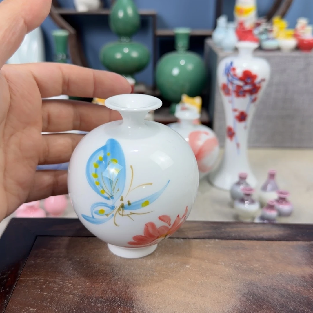 陶瓷手工小花器摆件
