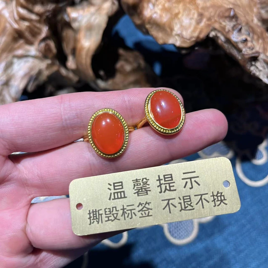 【胖】玛瑙蛋面戒指多样性发其一@k