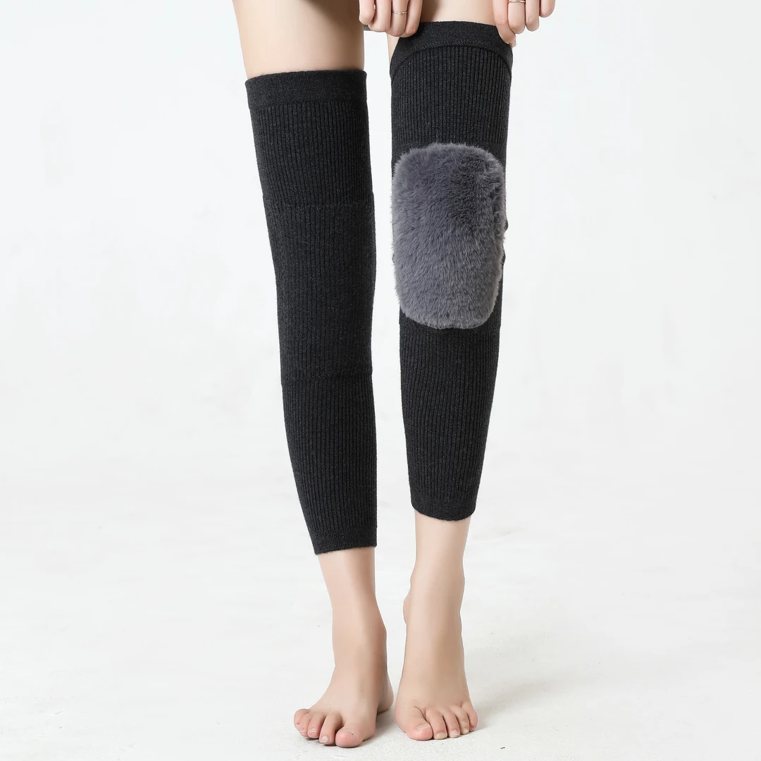 冬季保暖护膝加绒加厚高弹防滑不起球男女同款护腿护膝