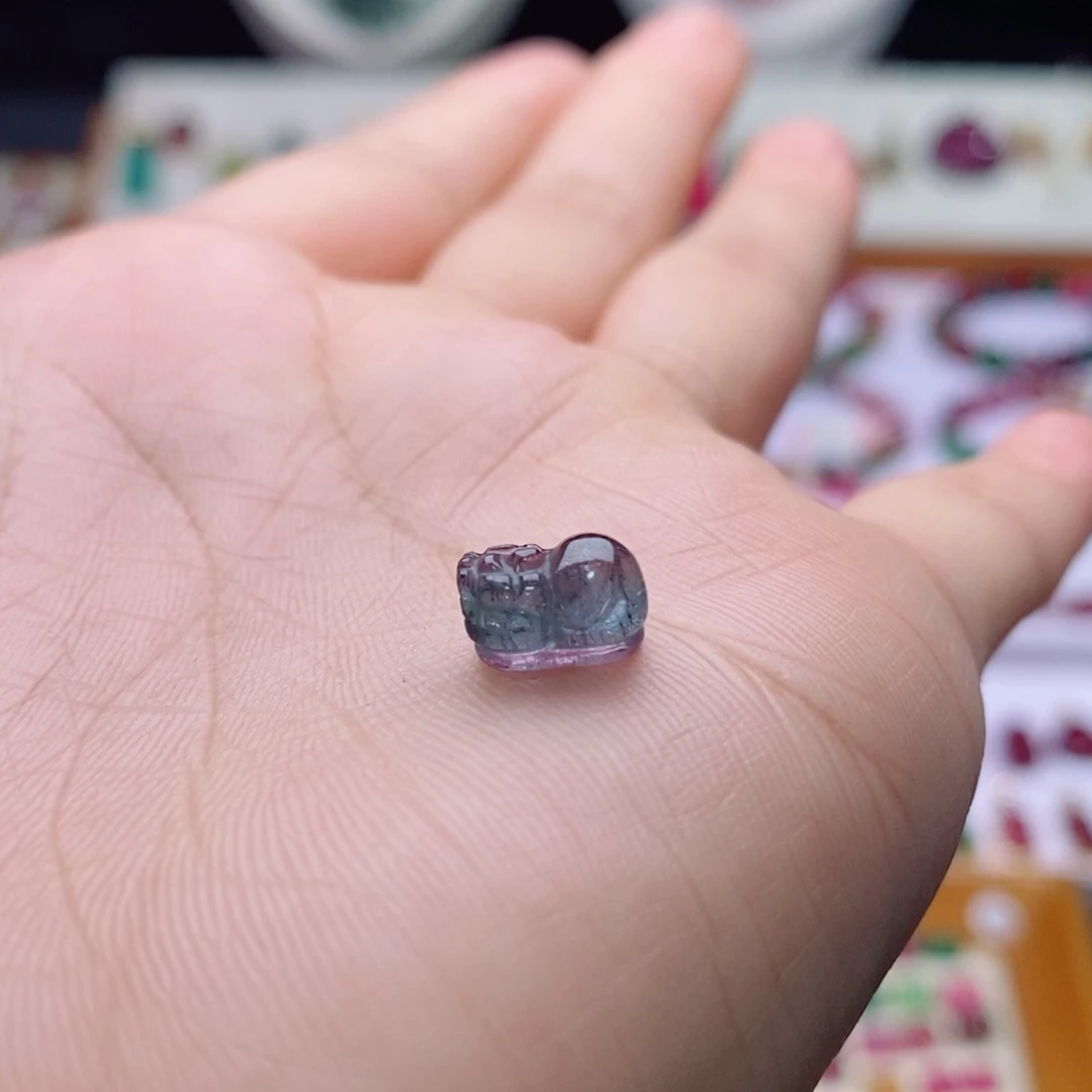 未镶嵌珠宝半成品碧玺季**凌貔貅d