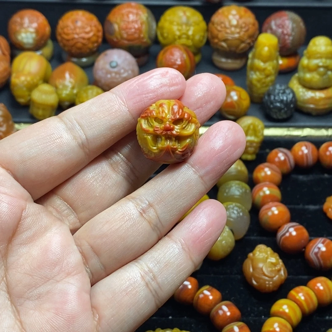 长***安玛瑙/玉髓未镶嵌战国红