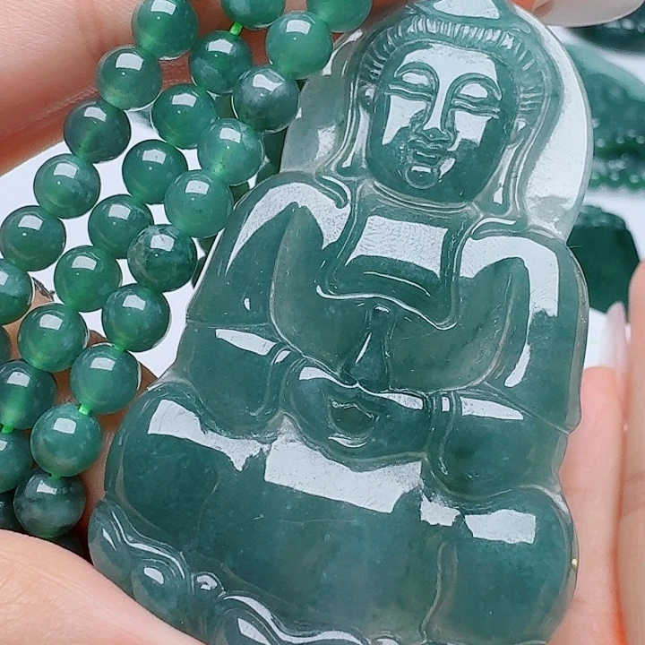 翡翠未镶嵌颈饰天然的A货翡翠多样性发其一