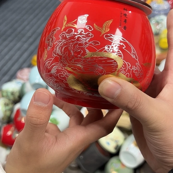 茶叶罐陶瓷家用储物罐瑕疵福利品介意勿拍
