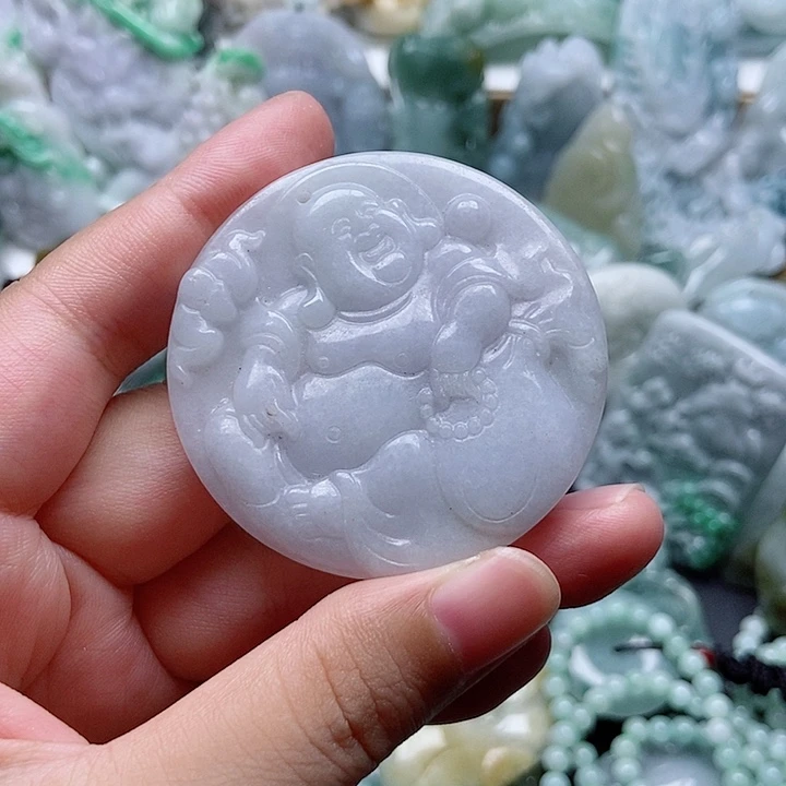 翡翠未镶嵌吊坠(不含链)1