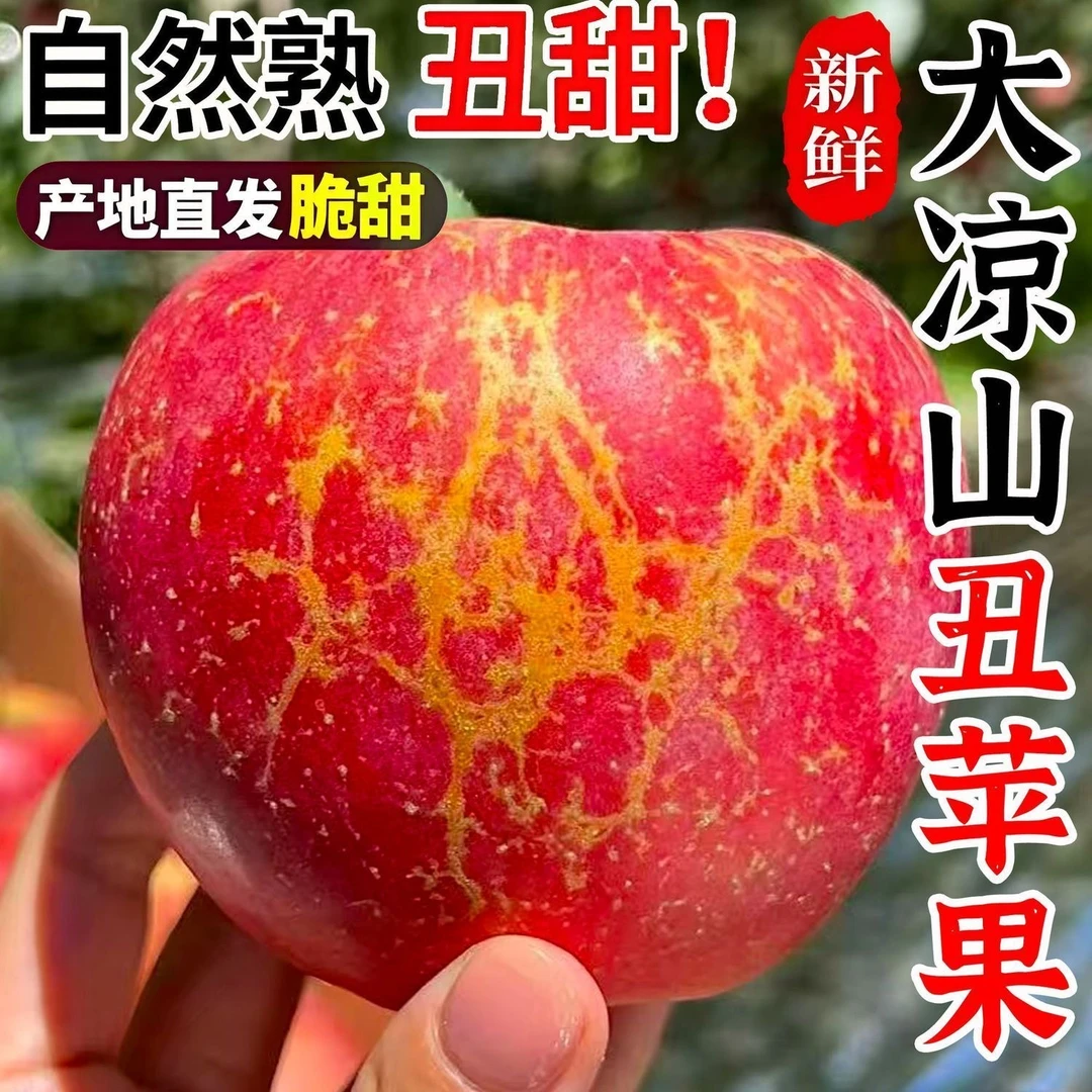 【包脆包甜】四川大凉山盐源丑苹果甜心新鲜脆甜水果XS7