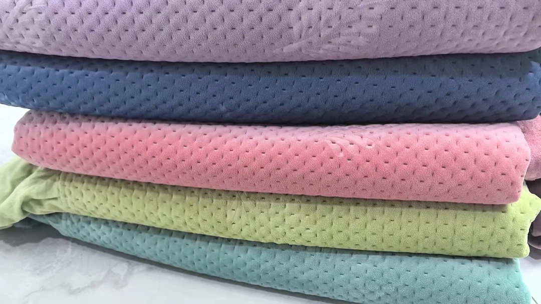 【牛奶绒素色花边】宽边牛奶绒床盖 约2*2.3冬季夹棉床单炕铺盖