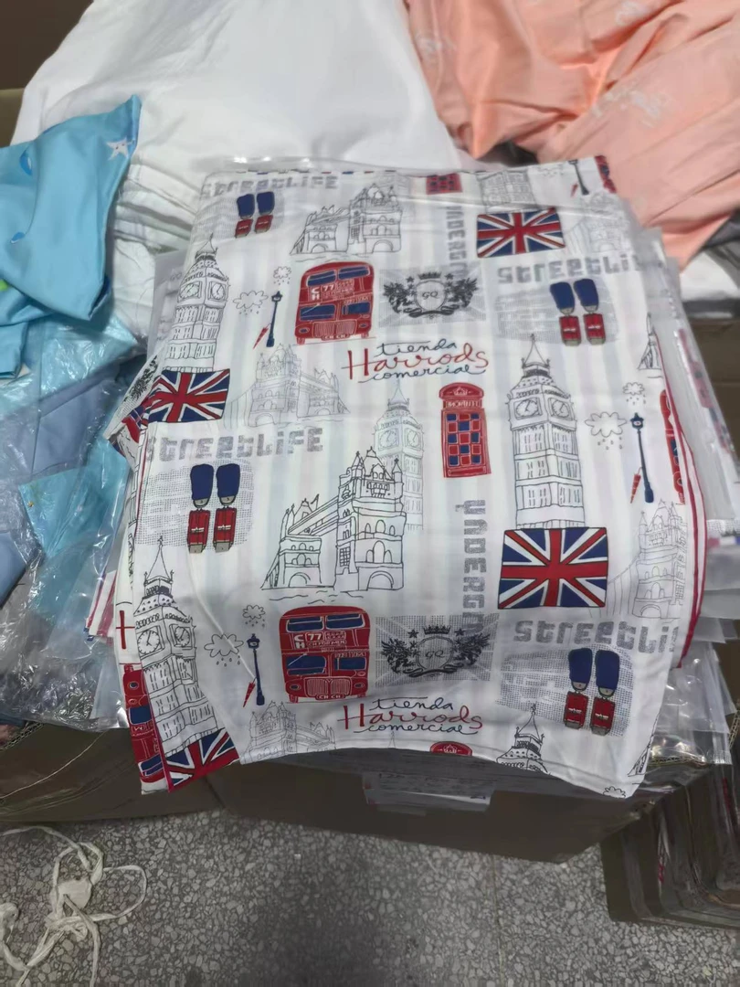 《厚广家》3楼120×150欧洲灰白风格全棉被套三件套，发1套