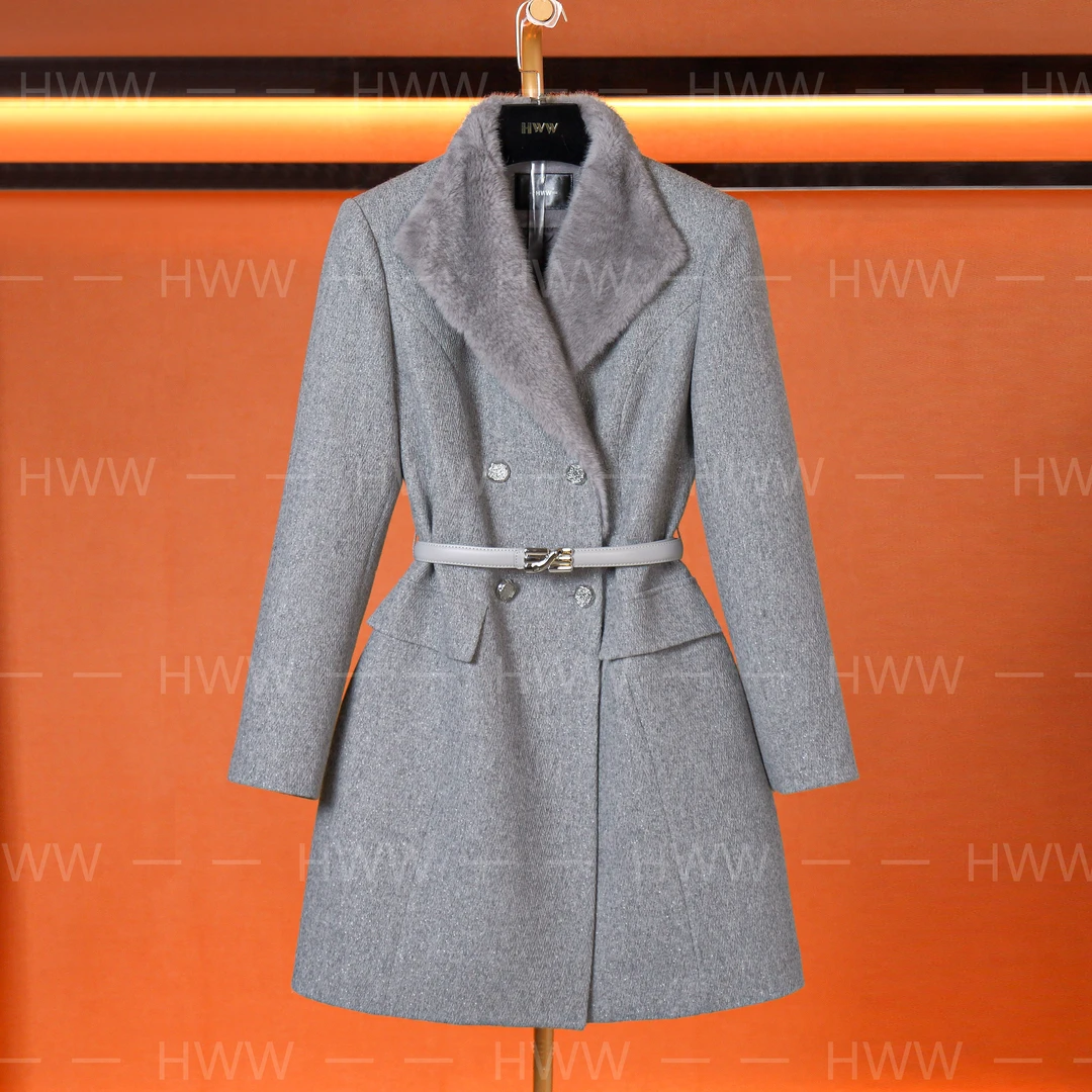 潮流时尚法式收腰短款鹅绒服(袖子有绒)DHZCYB406782