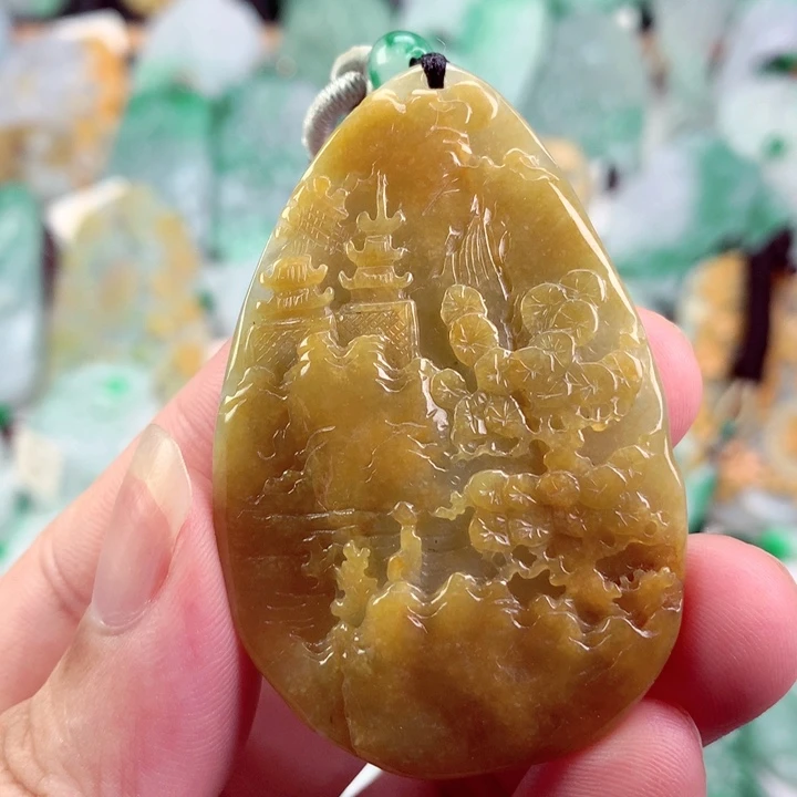 翡翠未镶嵌吊坠(不含链)