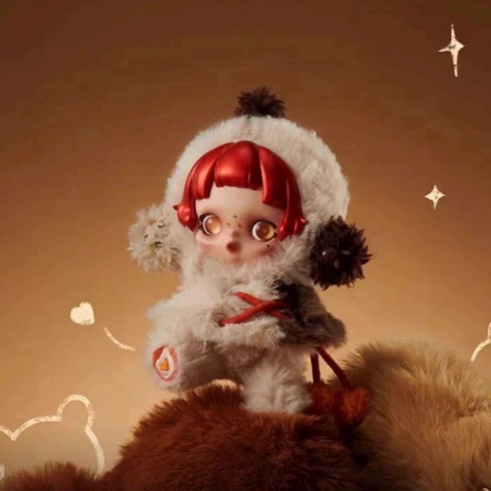 （拆袋）SKULLPANDA冬日乐章系列搪胶毛绒公仔盲盒