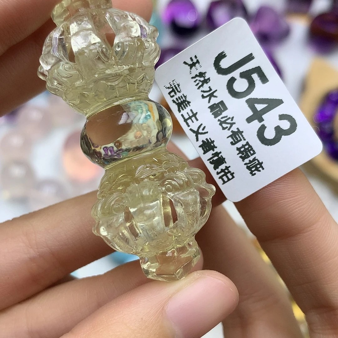 七***七未镶嵌水晶珠宝半成品吊坠