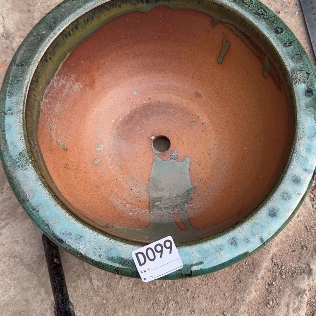 万***青花盆紫砂099瑕疵品
