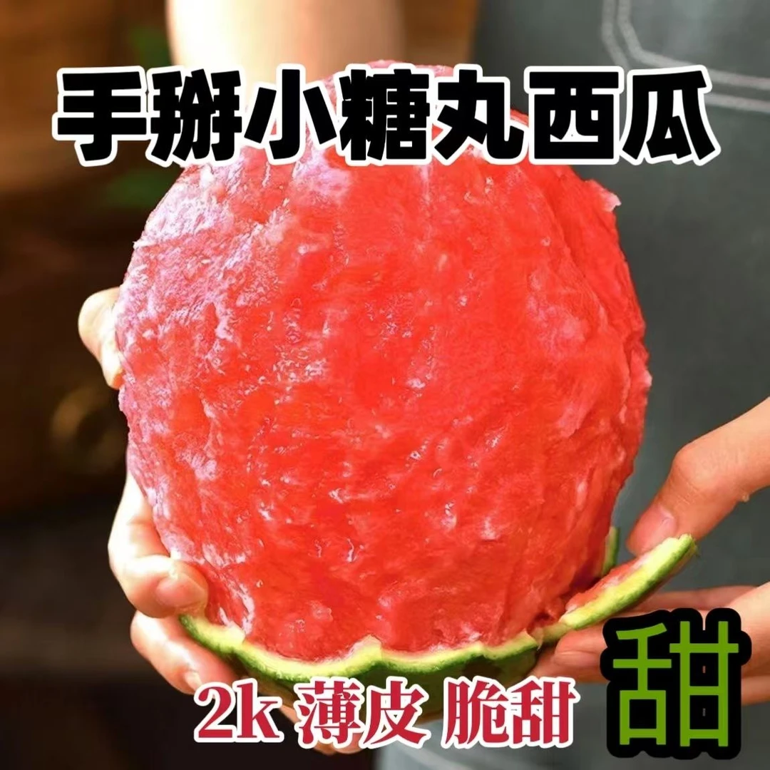 当季限定红颜冰淇淋巴掌小糖丸西瓜一藤一瓜爆甜脆