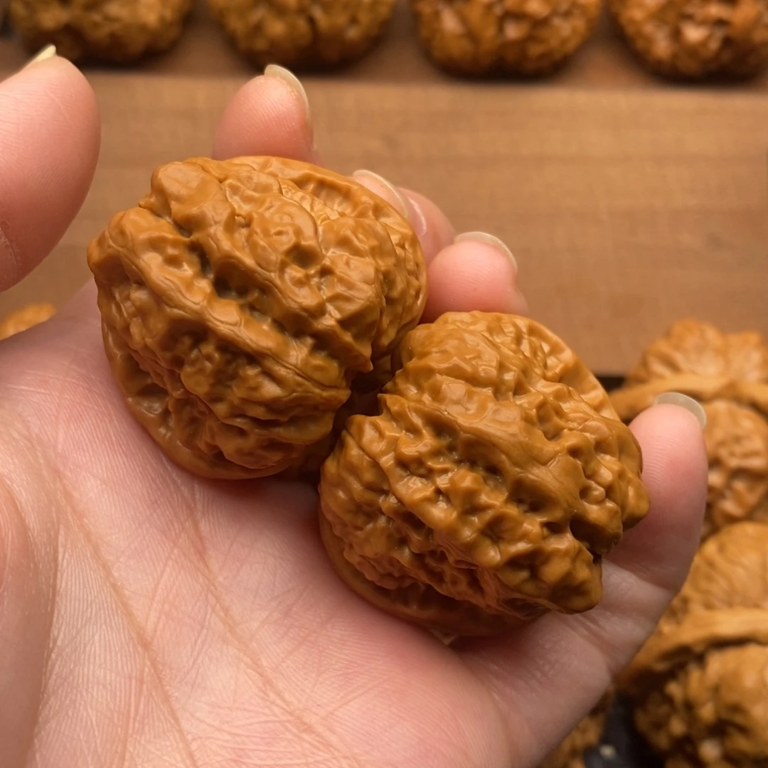 文玩核桃把件开背肌肉蛙边37左右