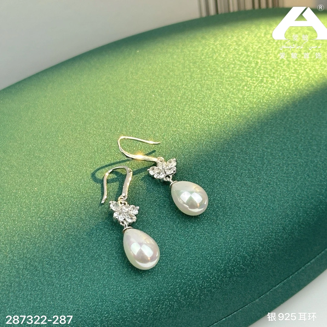 足银耳饰 爱敏首饰耳环287322