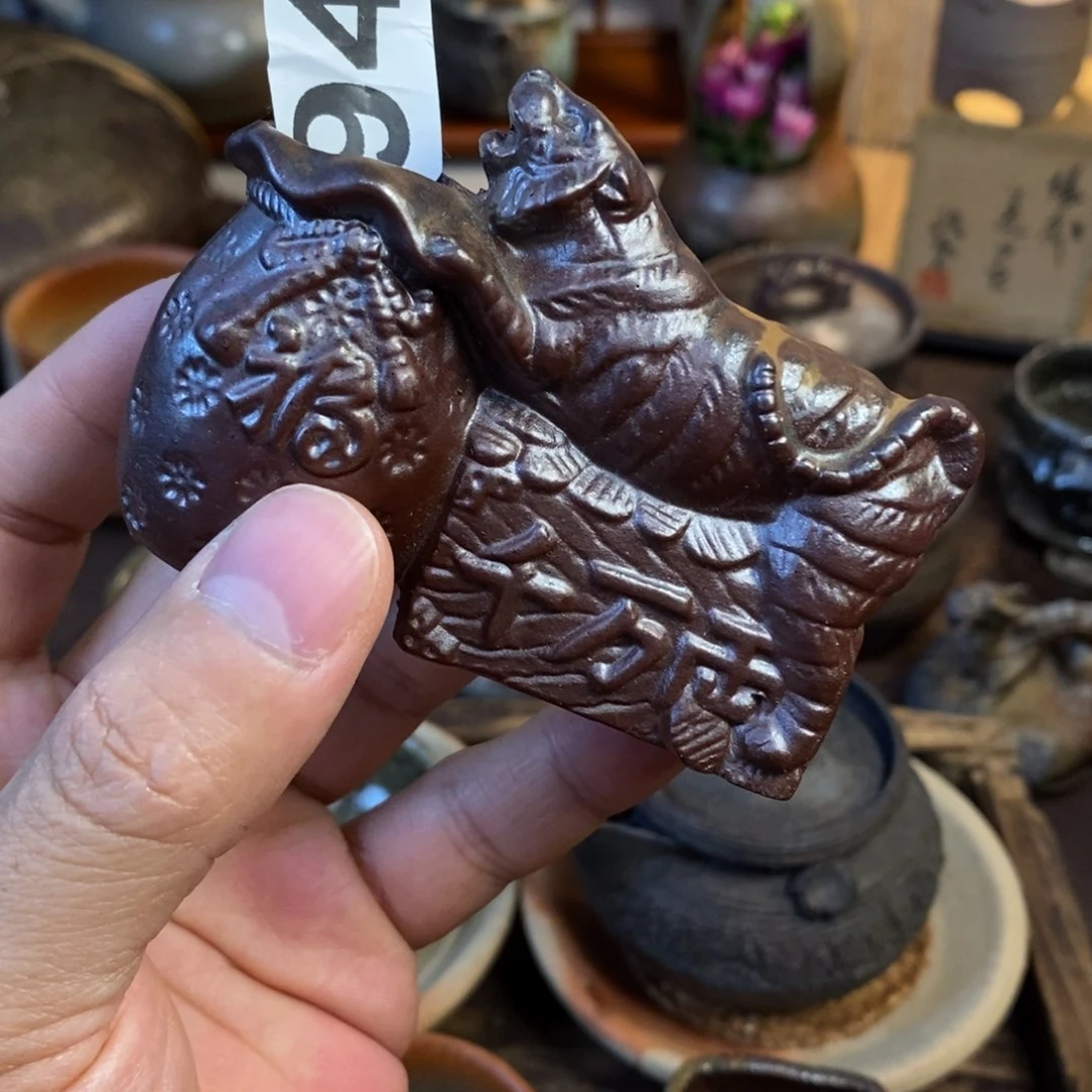备前烧柴烧茶具小摆件