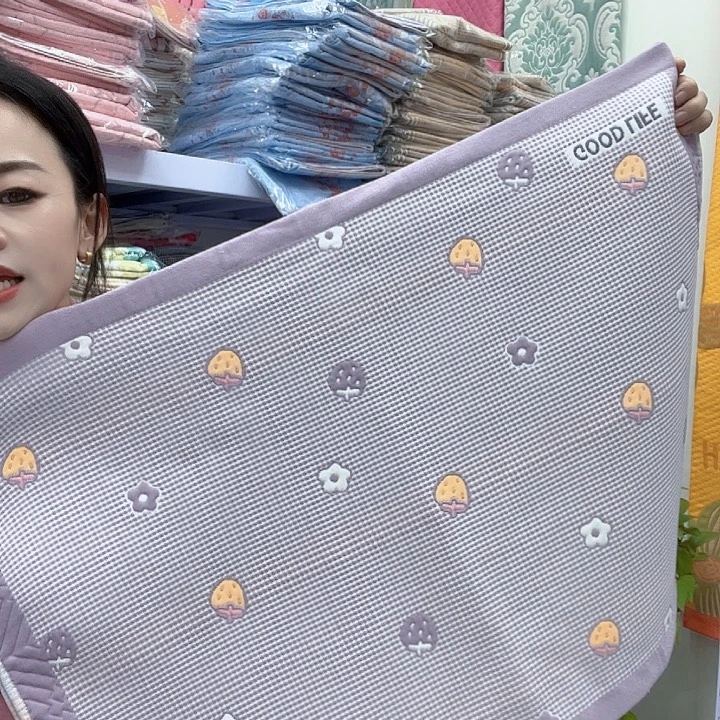 棉紫色小草莓纯棉