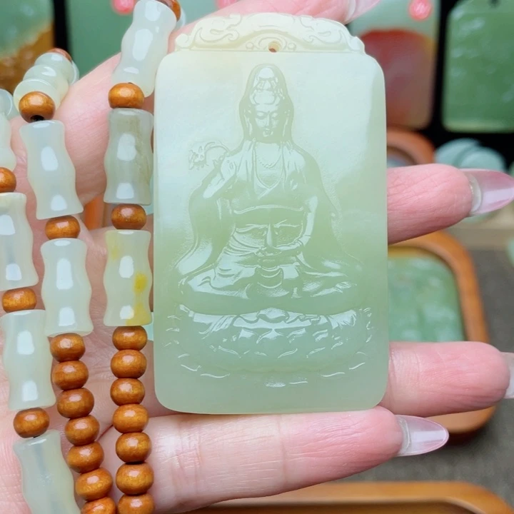 新疆昆仑山料 观音牌
