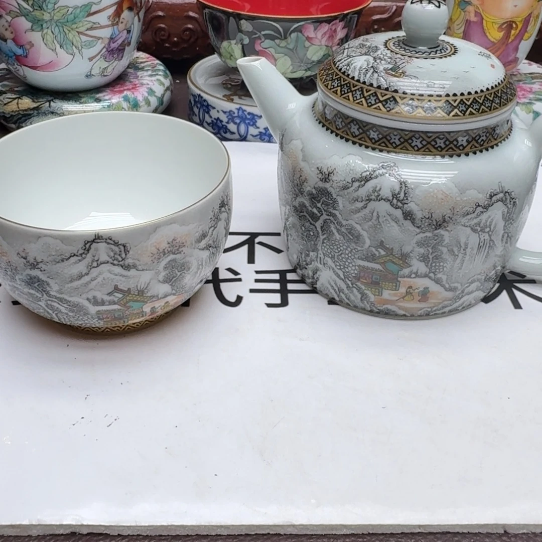 好***习景德镇手工手绘展示
