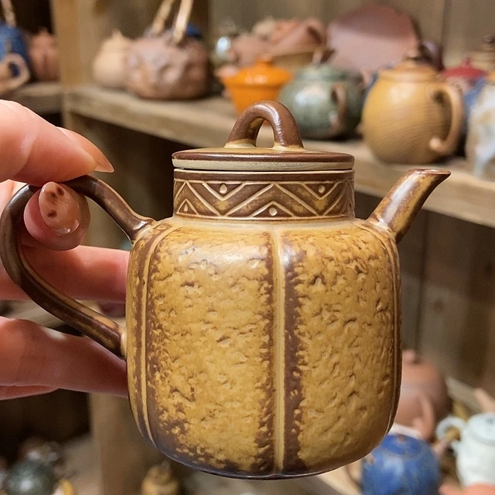 柴烧老岩泥高端茶器