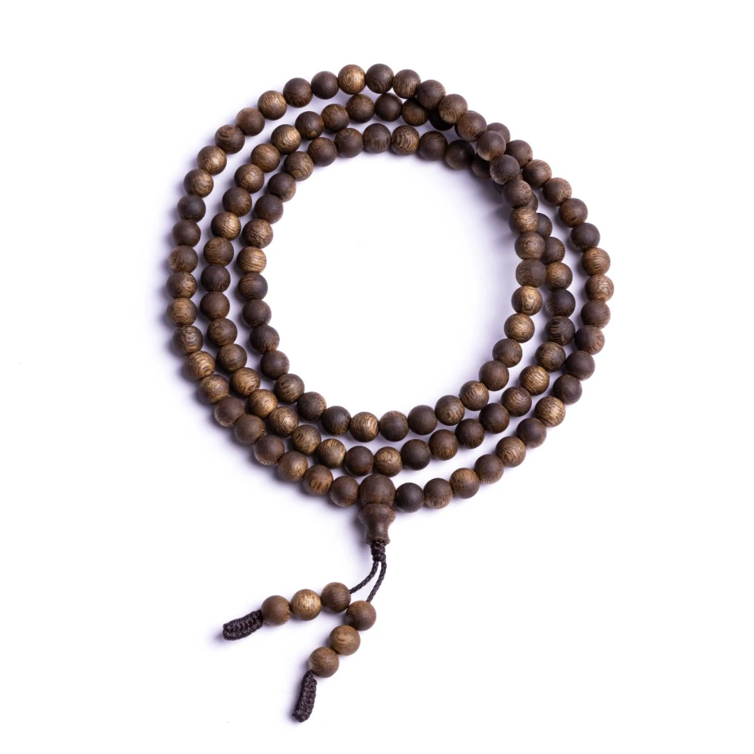 【沉香系列】绿棋楠沉香圆珠长串6mm+