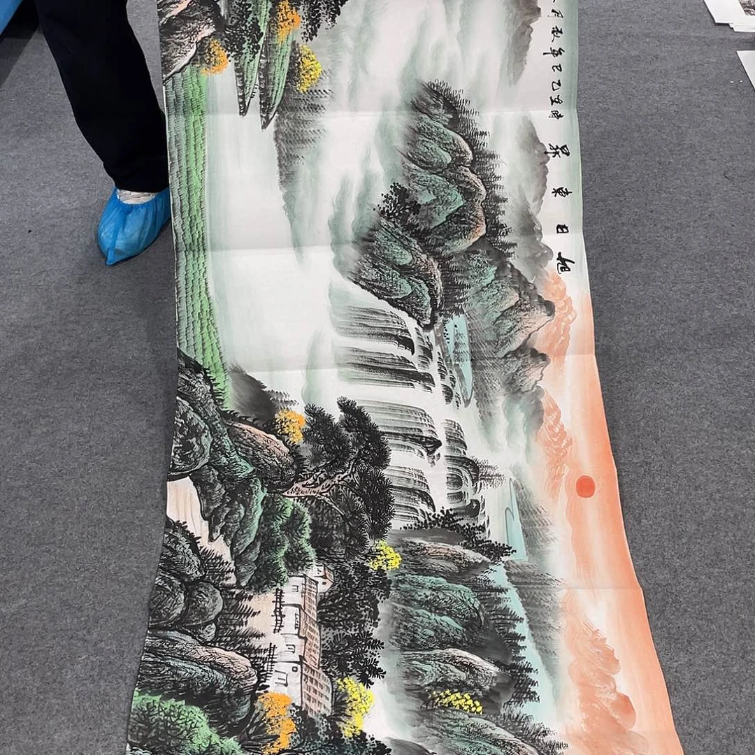 国画今天上午国画作品展示