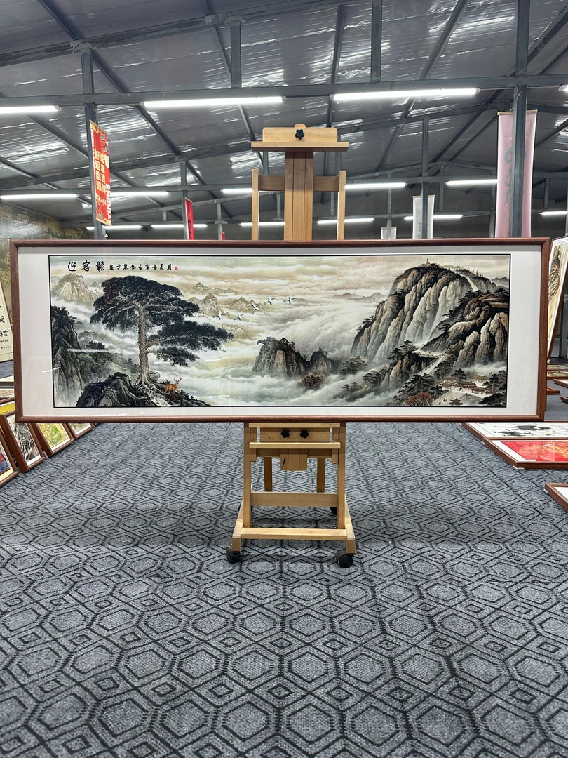 [J22九五迎客]60X180cm中国风家居装饰画办公室玄关客厅装饰画