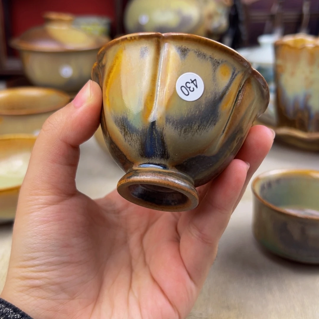 杯纯手工茶烧主人杯