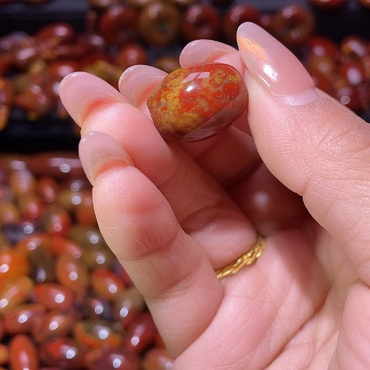 大***狼玛瑙/玉髓合金珠宝半成品