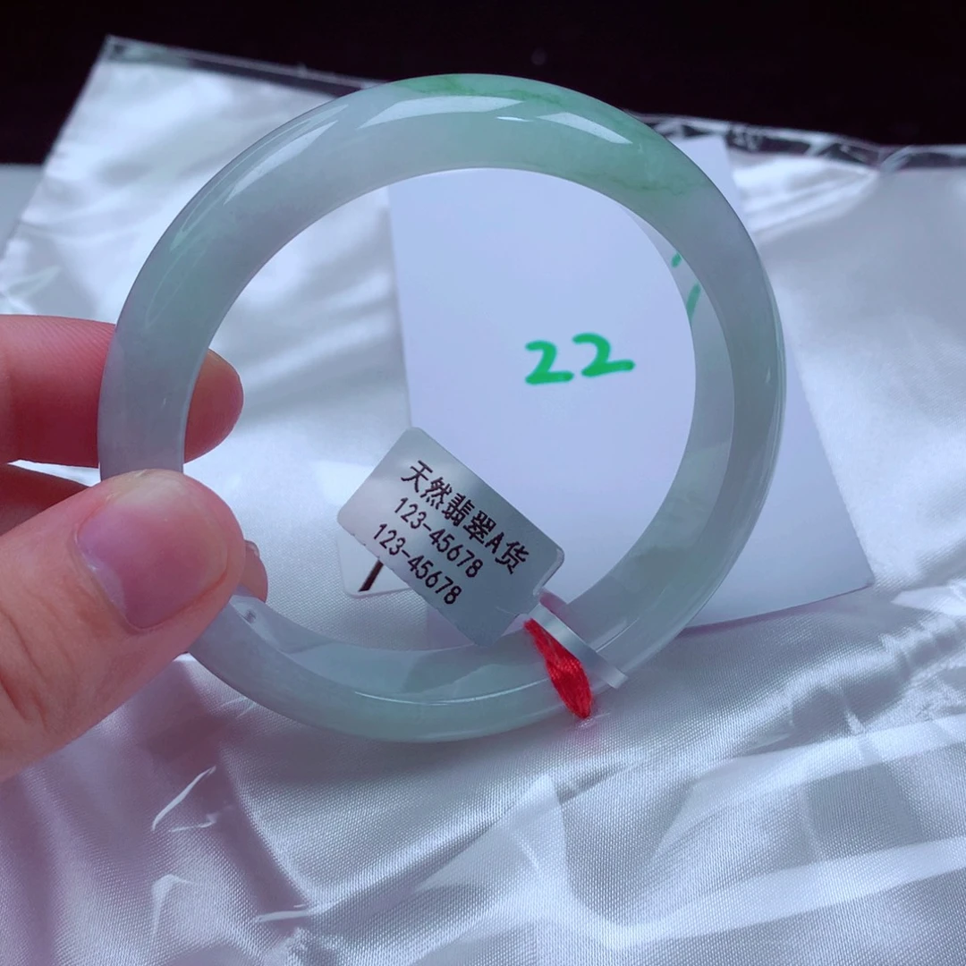 未镶嵌手镯翡翠缅甸天然A货翡翠手镯58.5