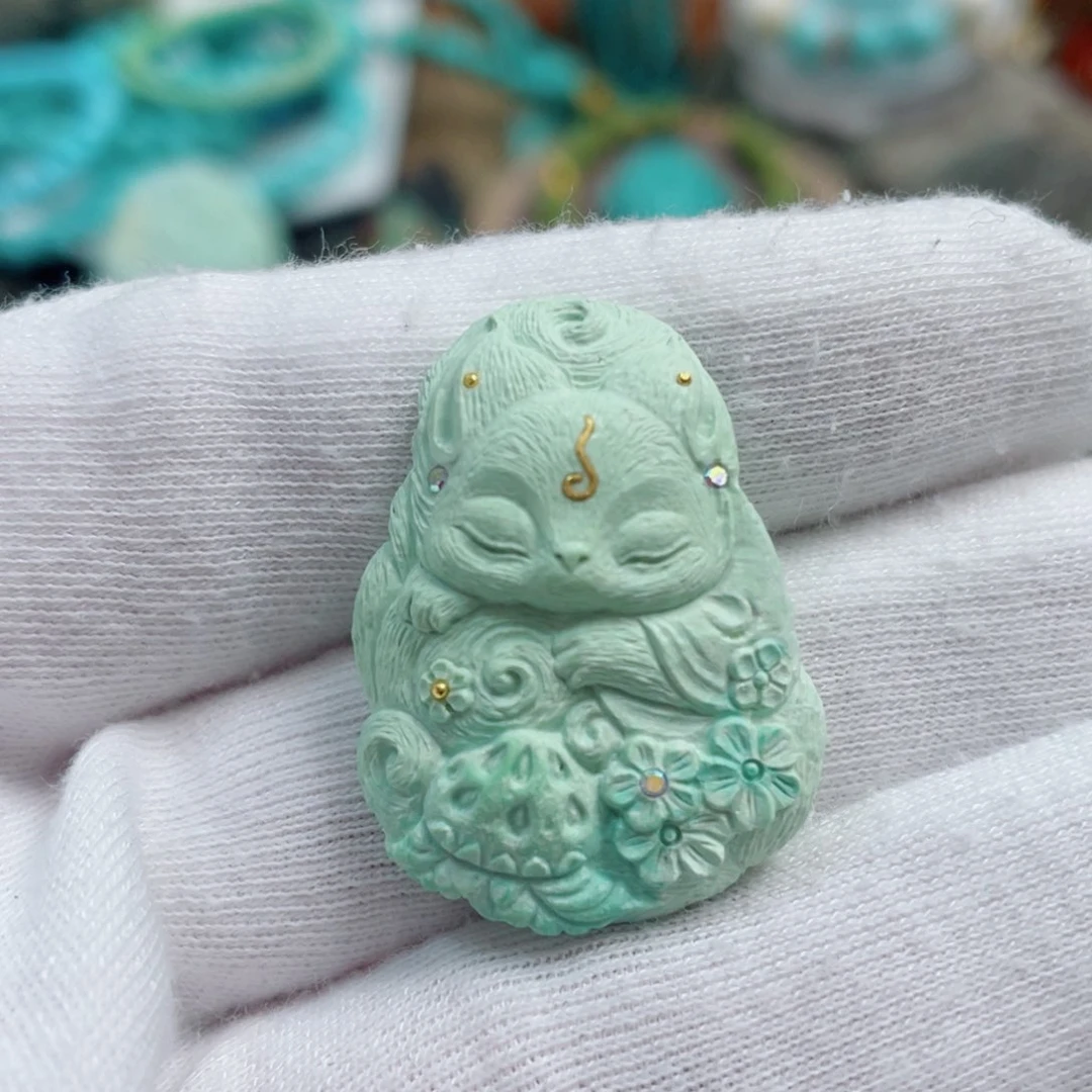 绿松石珠宝奇石未镶嵌