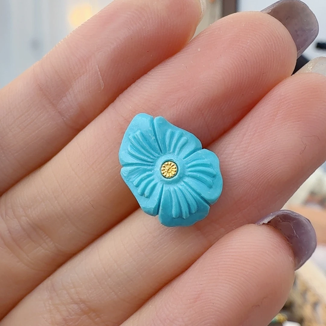 绿松石未镶嵌珠宝半成品