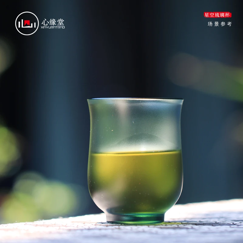 心缘堂琉璃星空琉璃杯主人杯品茗杯闻香杯茶器茶道送礼好物