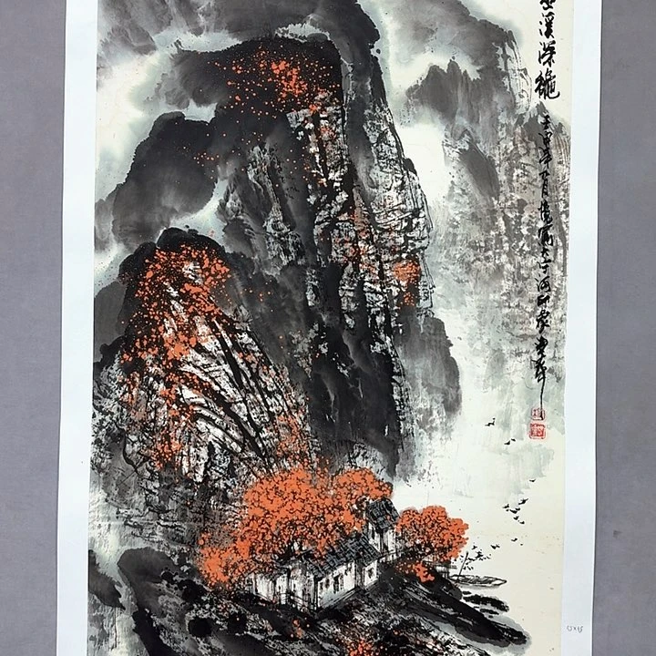 国画亲笔手绘放心去藏