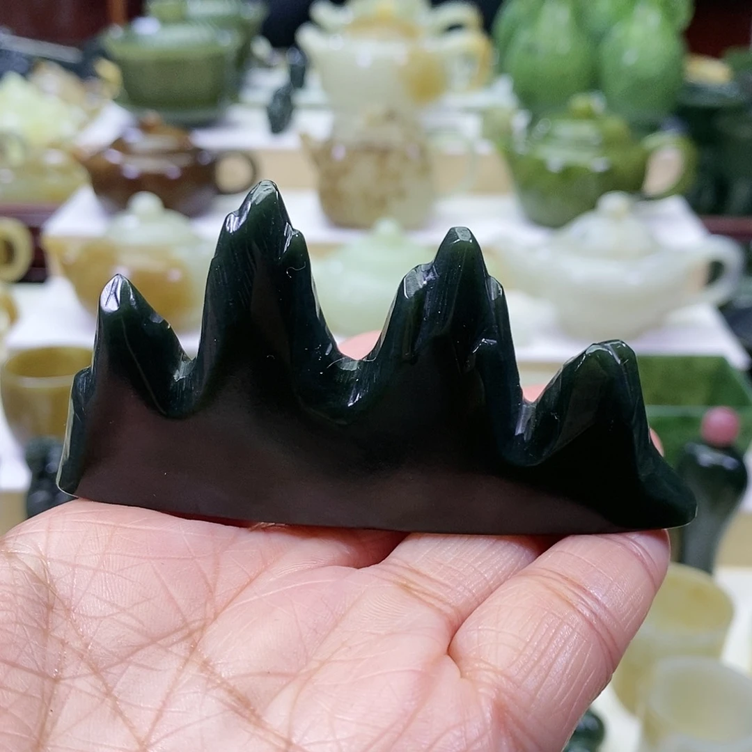 和田玉笔山未镶嵌