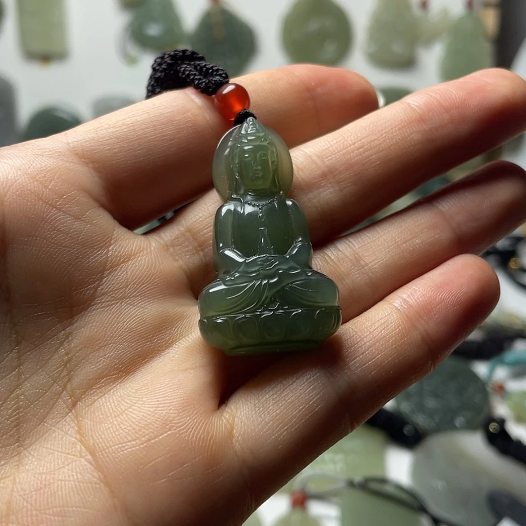 【闪购商品】和田玉未镶嵌车挂用****6