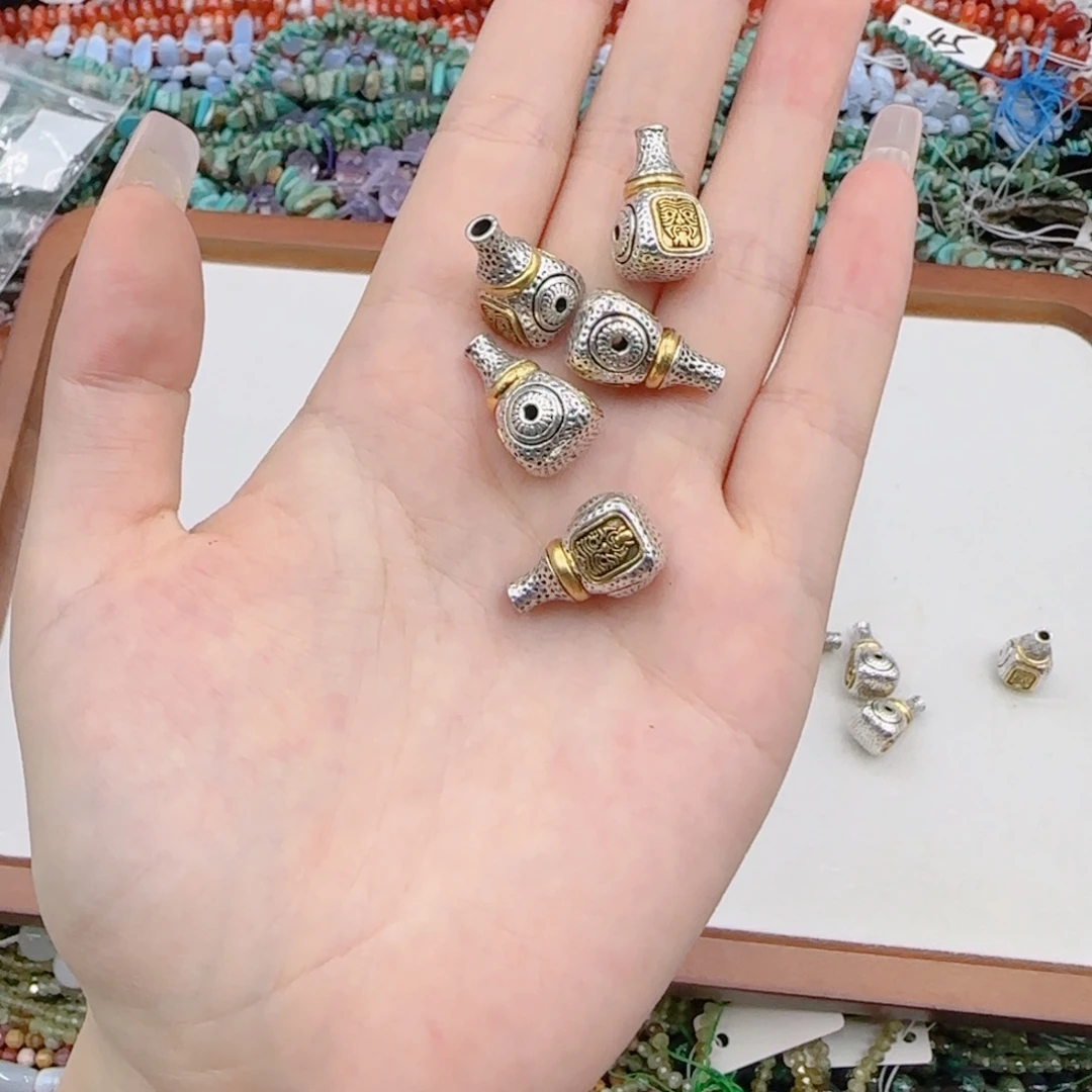 风***島未镶嵌玛瑙/玉髓珠宝半成品5个