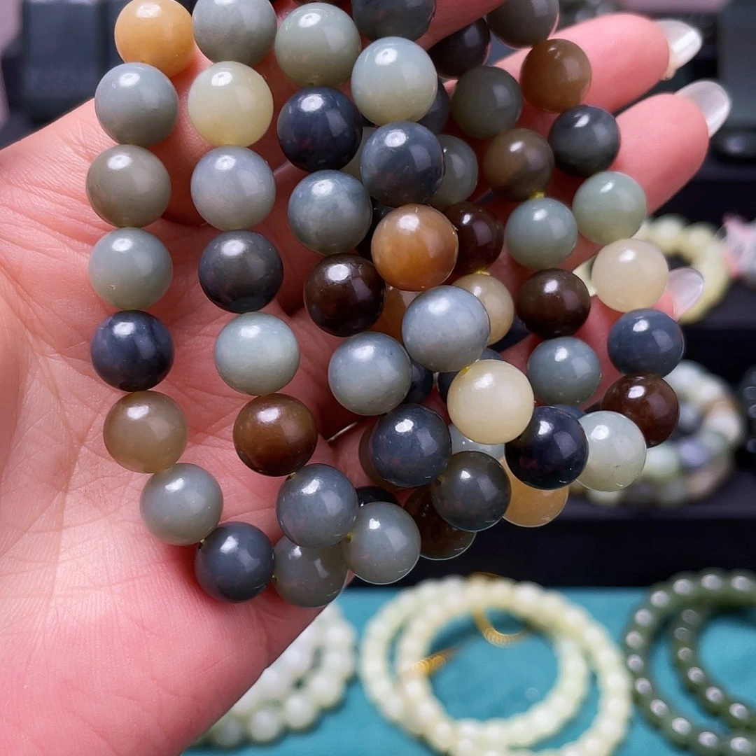 手链未镶嵌和田玉楼兰原矿