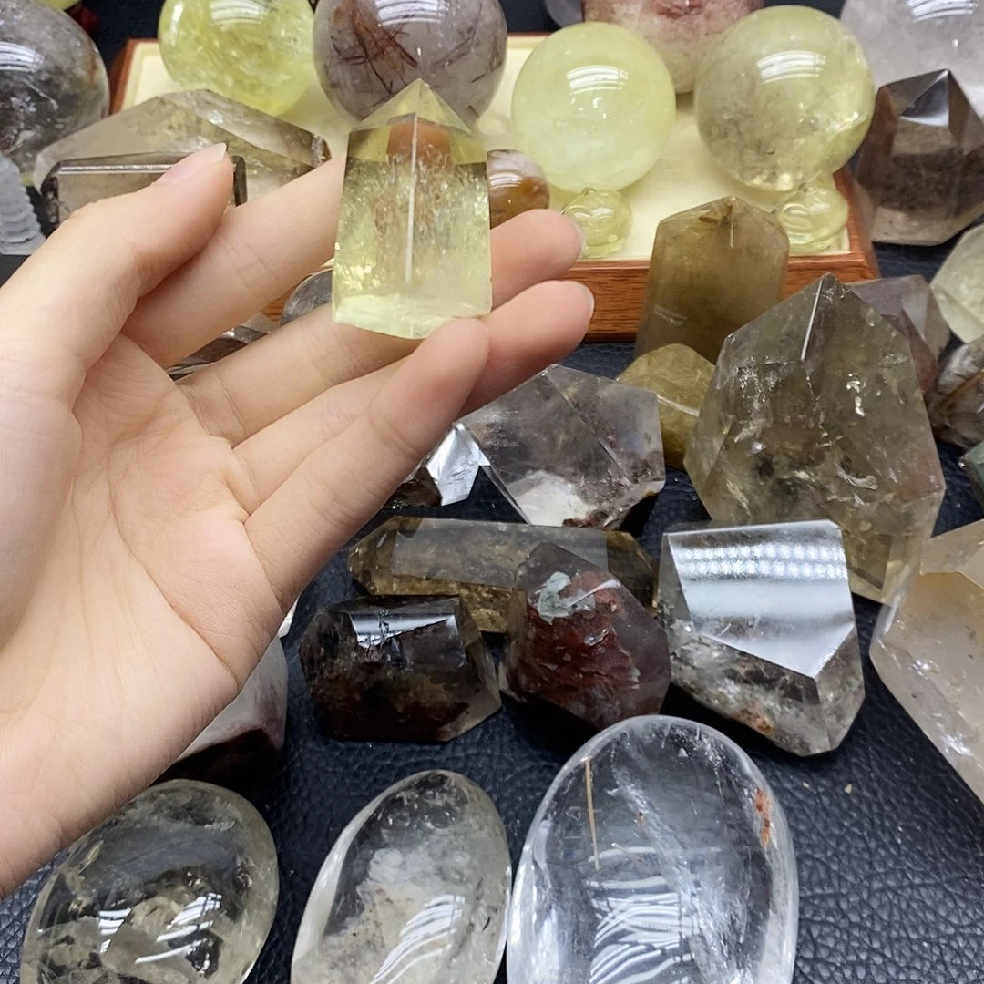 未镶嵌水晶珠宝半成品114水晶石