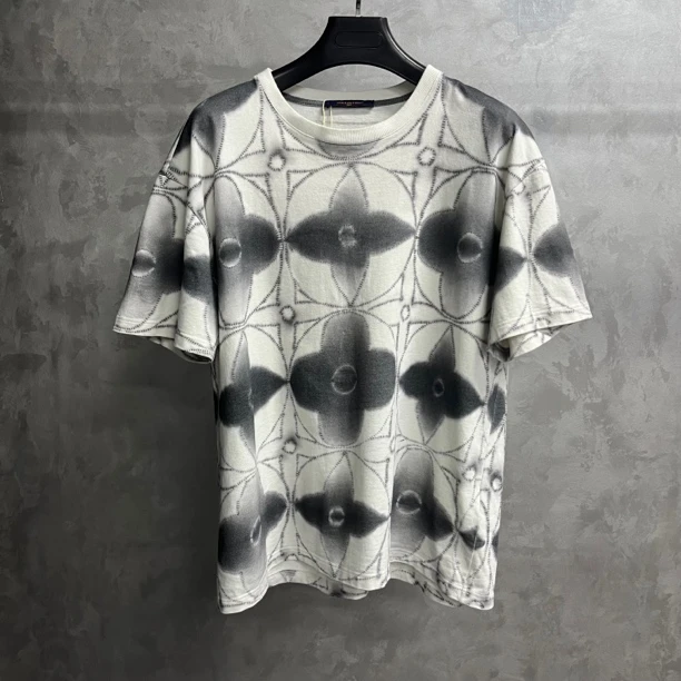 99新 LouisVuitton/路易威登 花色绞染印花圆领套头短袖T恤/Xl码
