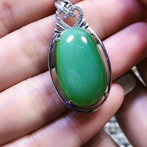 和田玉银S925镶嵌戒指