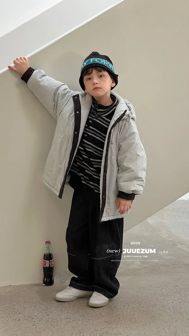 久坐中大童25年深秋冬新款棉衣外套7042