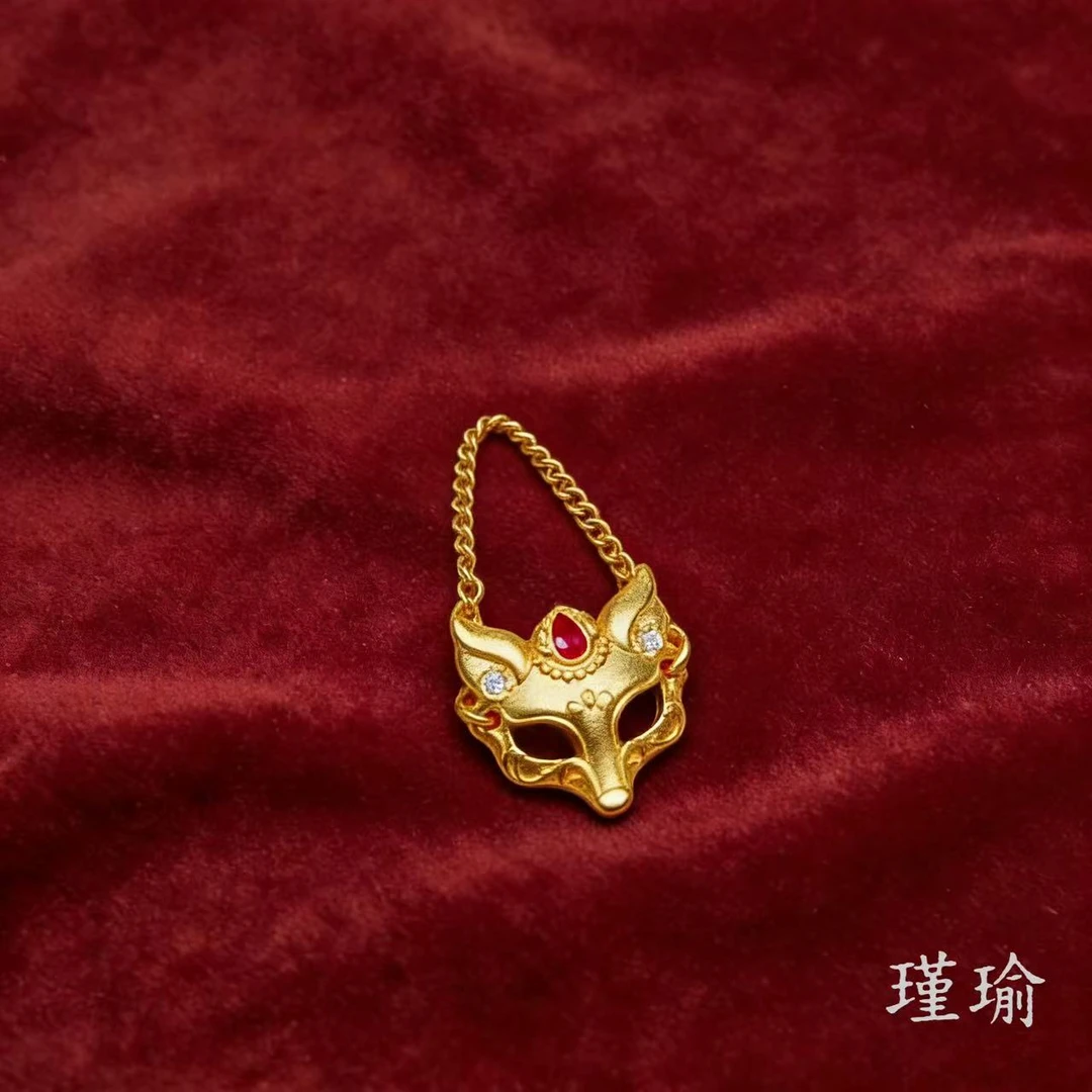 戒指 爆款K0285经典黄色狐狸闭口戒指多样性发货48683