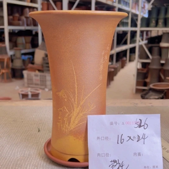 紫砂花盆紫紫砂盆