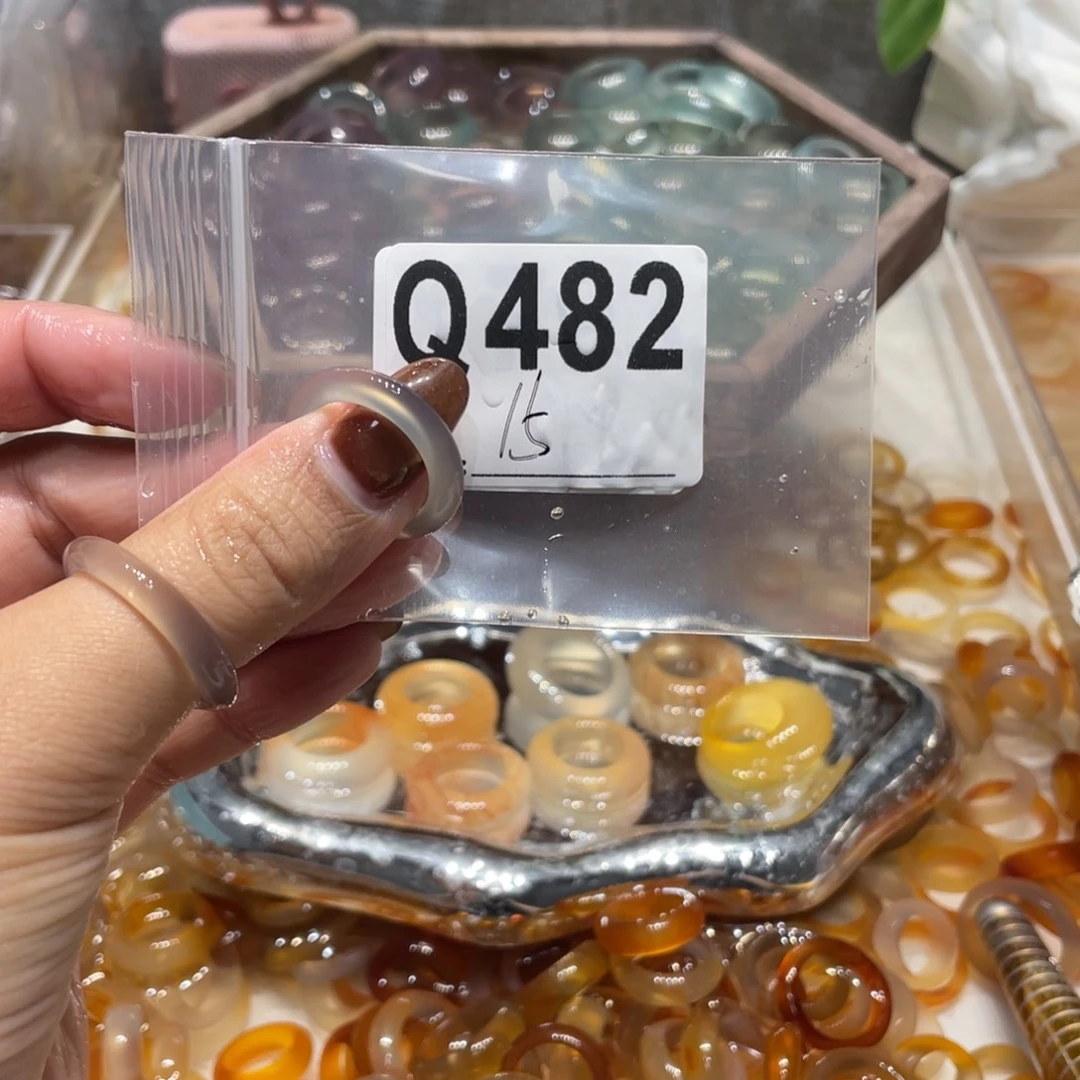 玛瑙/玉髓未镶嵌戒指482
