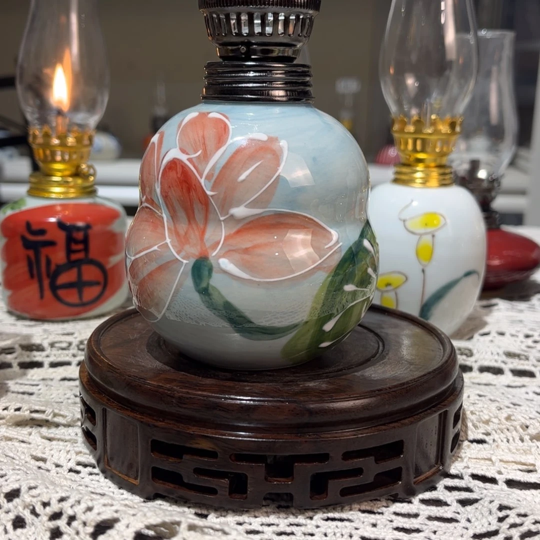 摆件景德镇陶瓷手工香薰灯