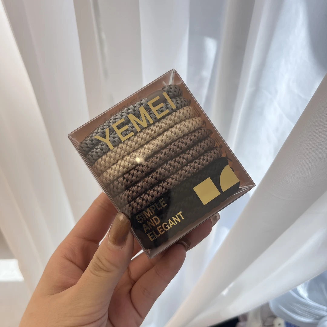 高弹力郑钦文同款发圈头绳丹麦昆凌发绳高端时尚百搭黑色新款女