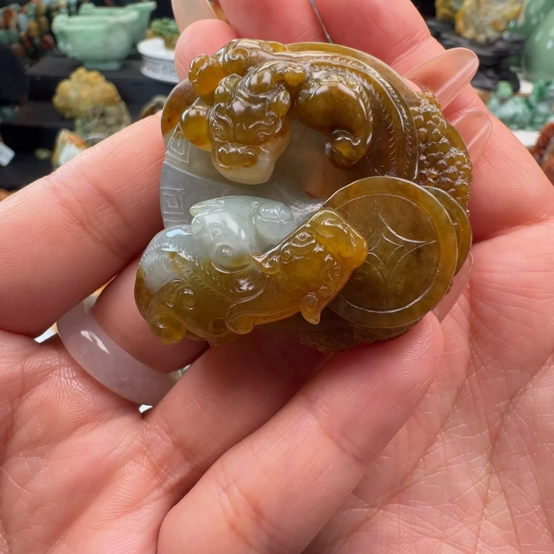 未镶嵌挂件翡翠天然缅甸