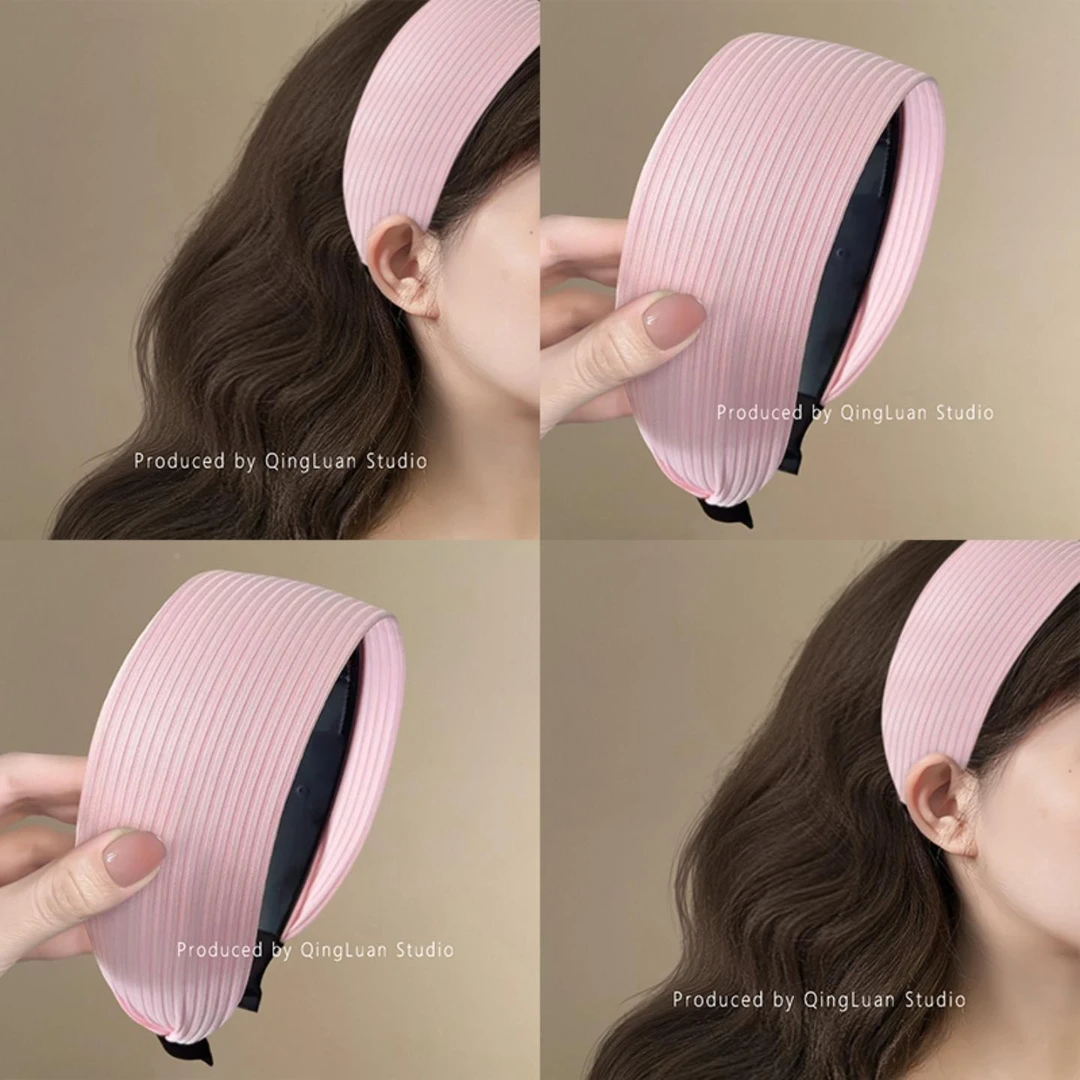 樱粉春日~甜粉宽发箍女2025新款压发头箍甜美高颅顶头箍头饰
